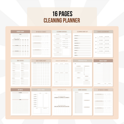 Essential Cleaning Planner Bundle