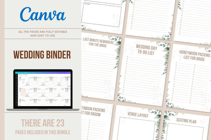 Wedding Binder - 23 Pages