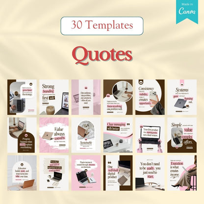 Digital Product Marketing Kit – 240 Canva Social Media Templates