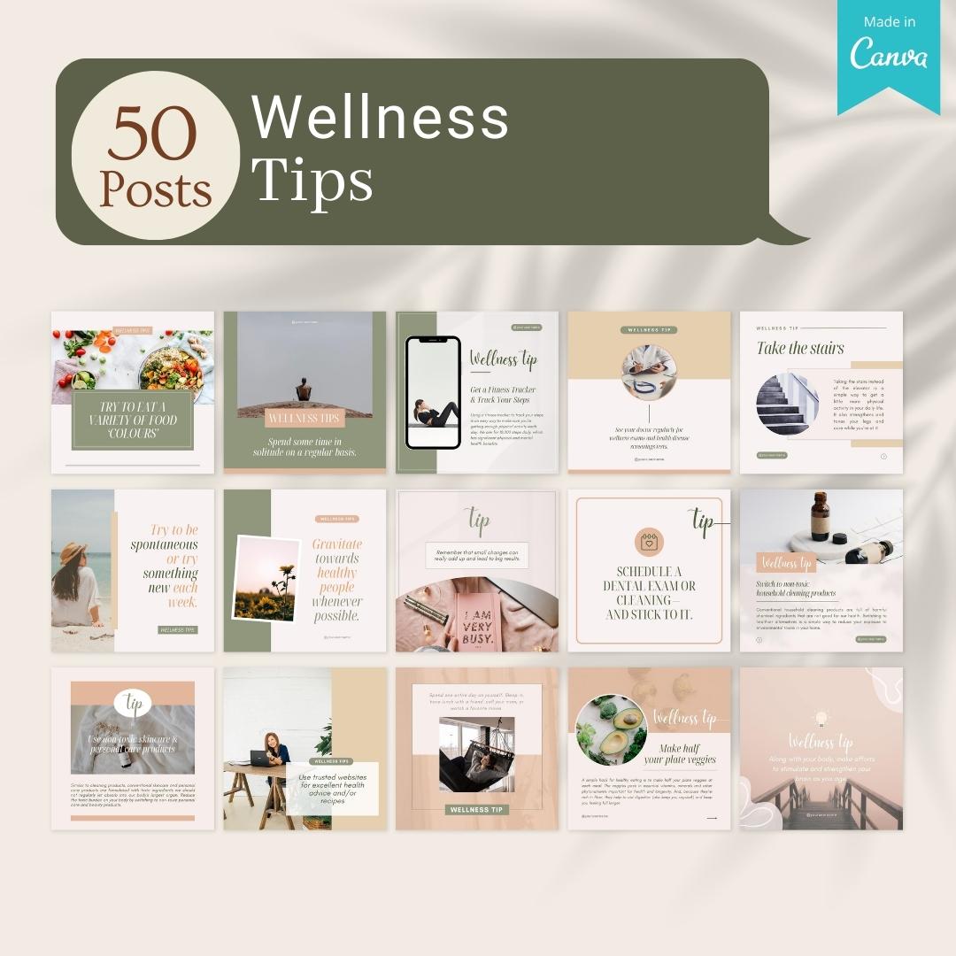 500 Wellness Bundle - Social Media Templates