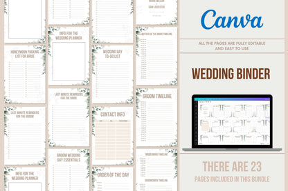 Wedding Binder - 23 Pages