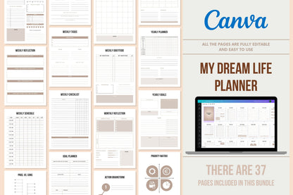 My Dream Life Planner - 37 Pages