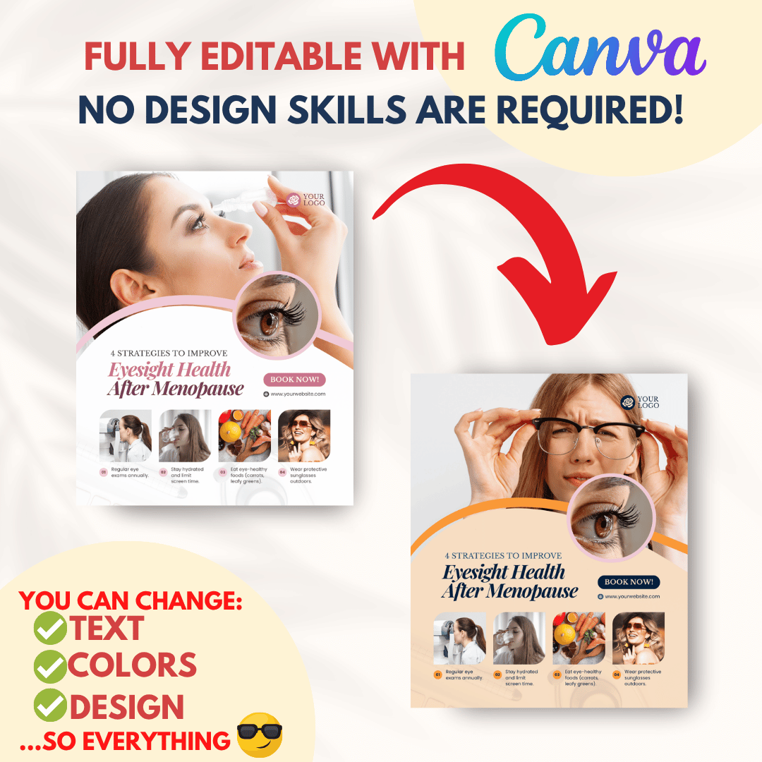 Menopause Women Coaching Canva Templates