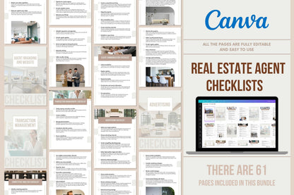 Real Estate Agent Checklists - 20 Lists