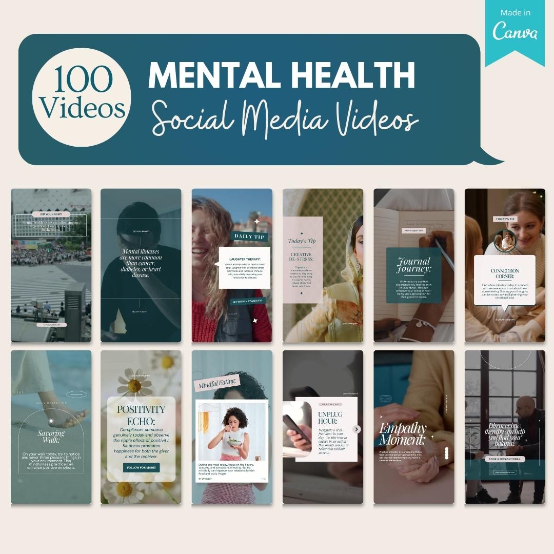 Mental health short-form video designs