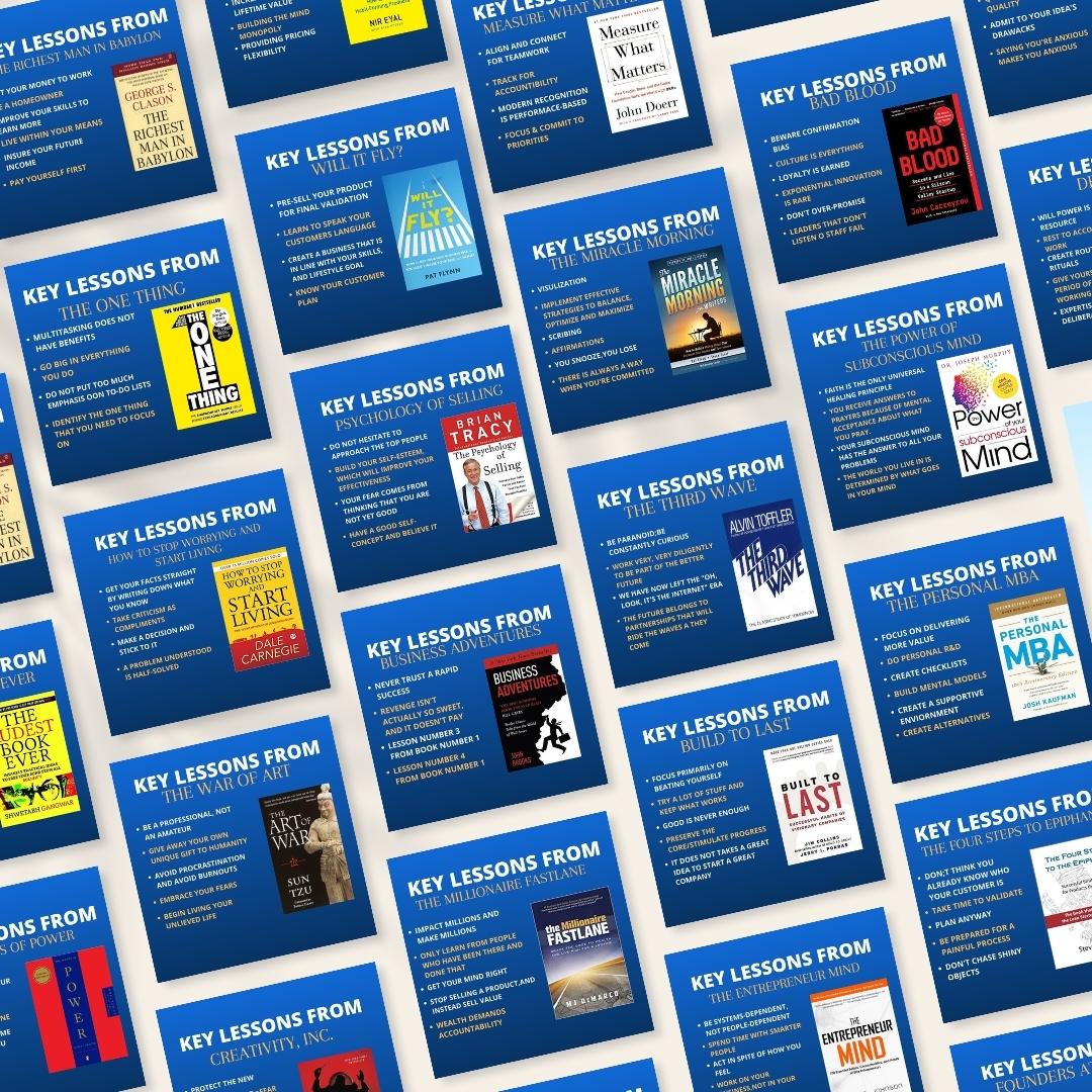 Books Key Lessons - Social Media Templates