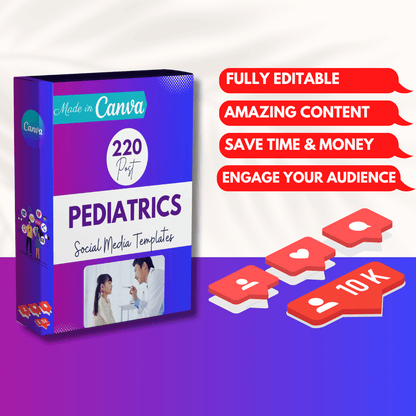 220 Pediatrics Canva Templates Bundle