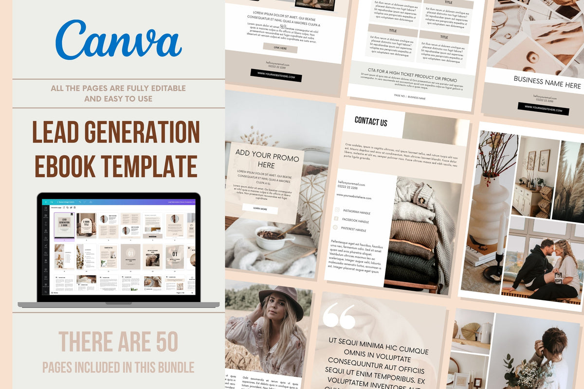 Lead Generation Ebook Template | US Letter | 50 Pages