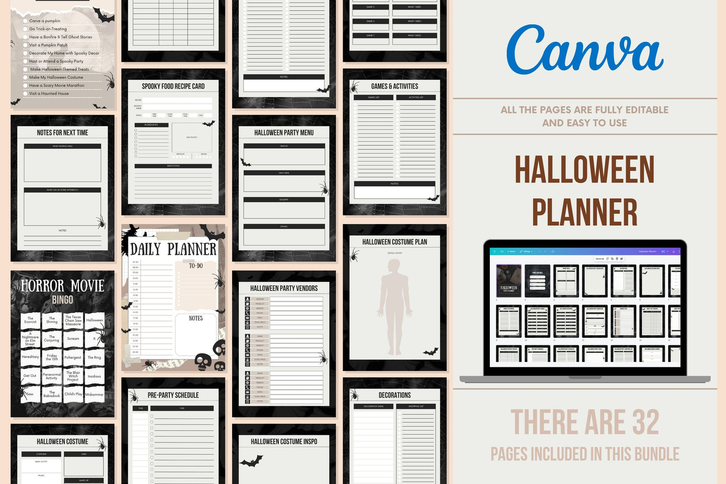 Halloween Planner - 32 Pages