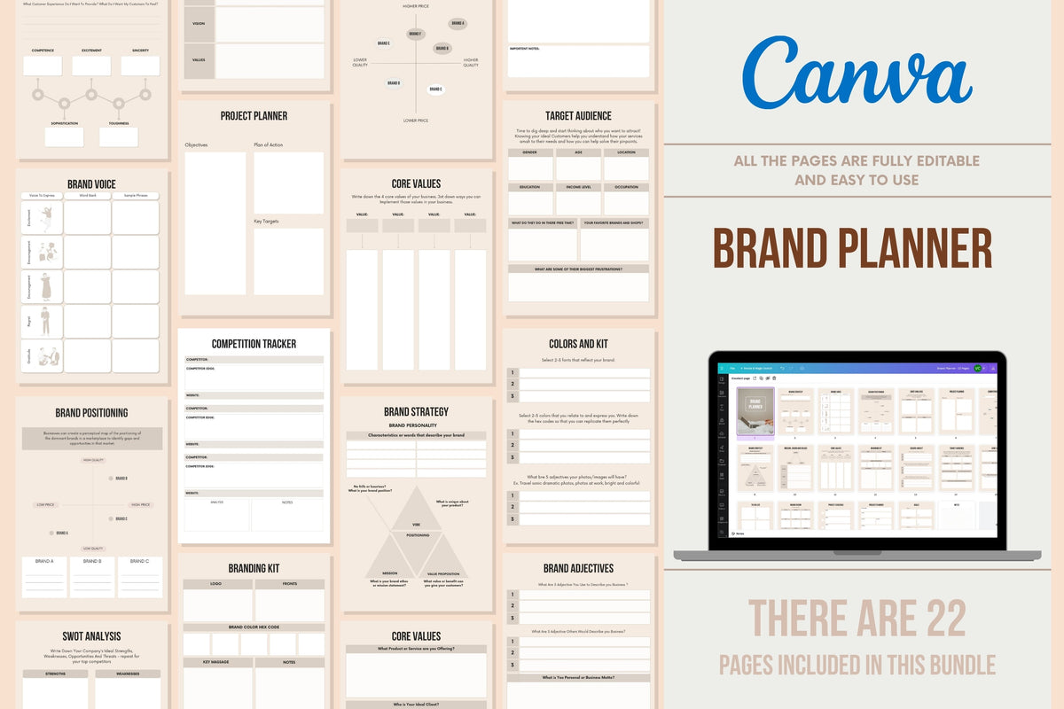 Brand Planner - 22 Pages
