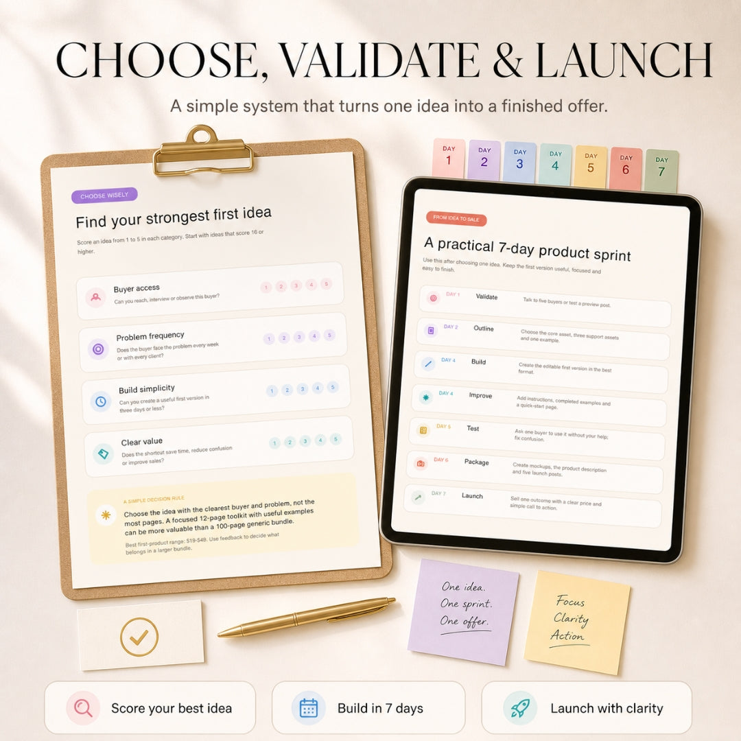Digital Product Idea Vault - 118 Pages