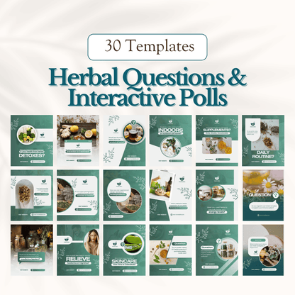 300 Herbal Medicine Posts - Social Media Templates