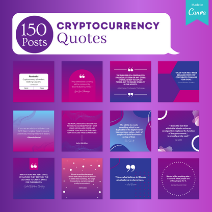 Cryptocurrency Posts -Social Media Templates