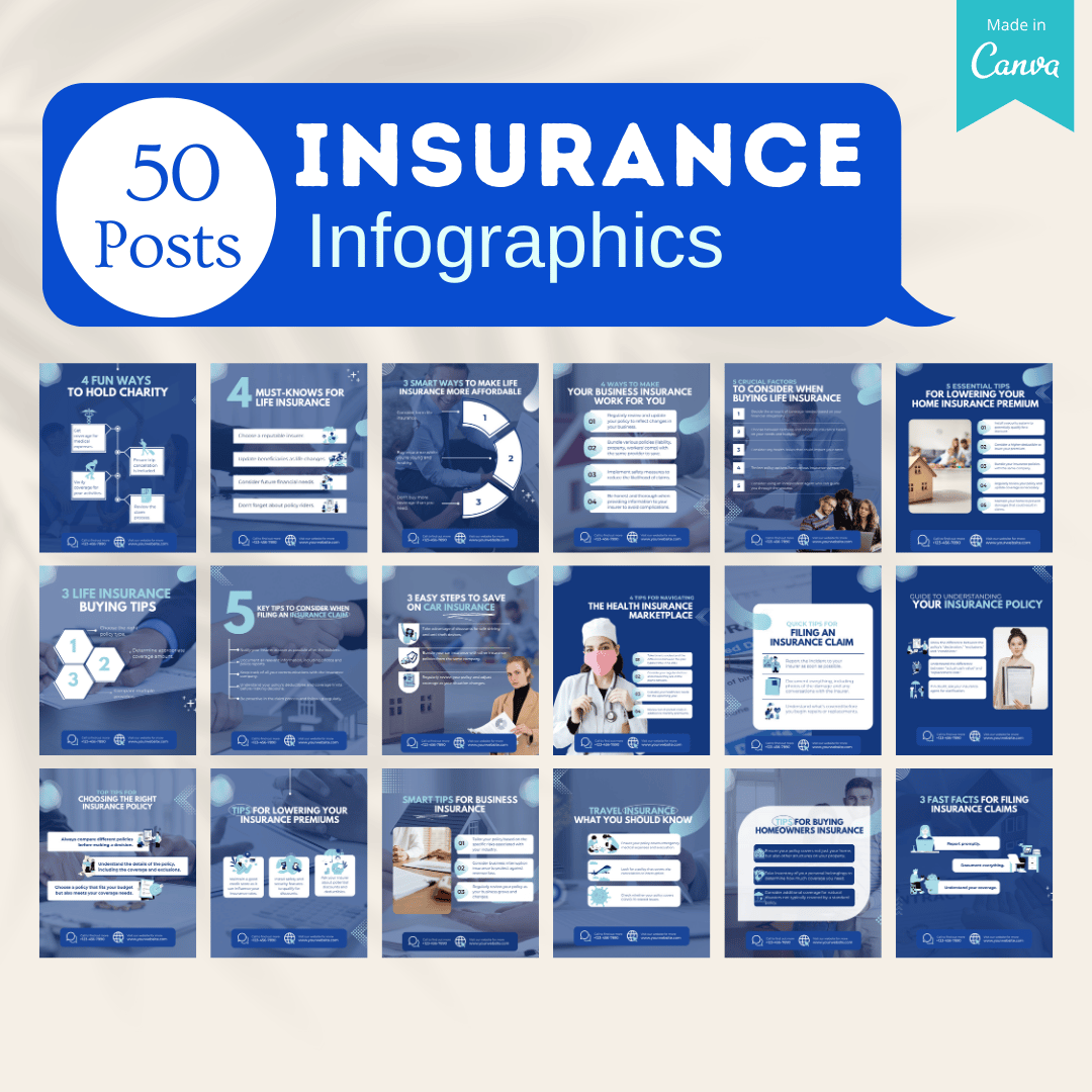 500 Insurance Agent Social Media Templates