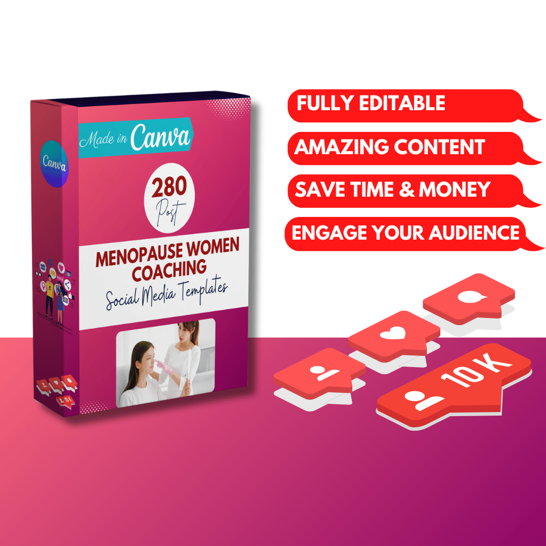 Menopause Women Coaching Canva Templates