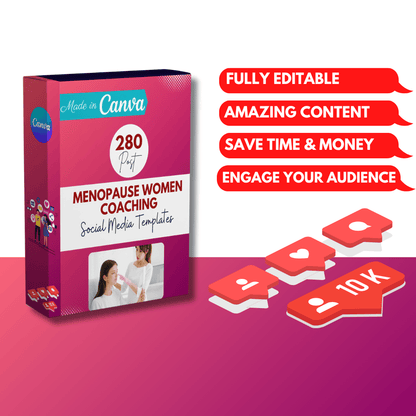 Menopause Women Coaching Canva Templates