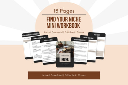 Find Your Niche Mini Workbook - 18 Pages