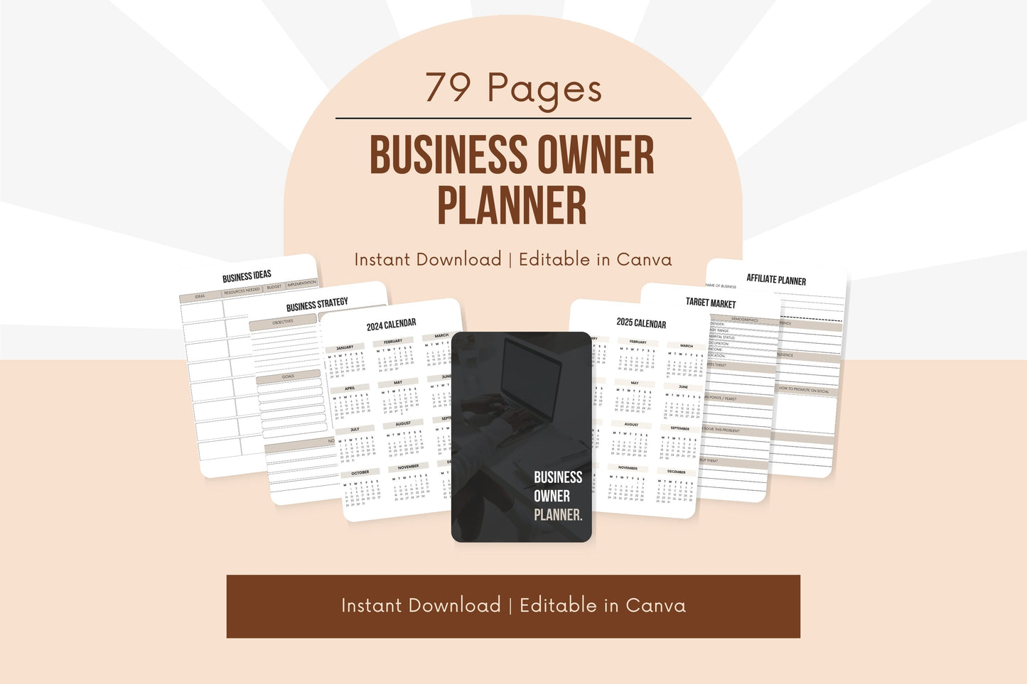 Business Owner Planner - 79 Pages