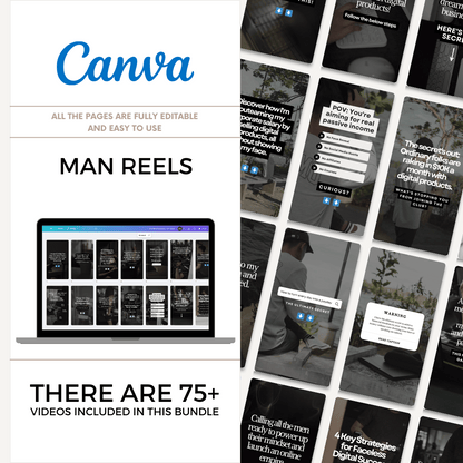 Men Reels Templates Bundle - 75+ Videos