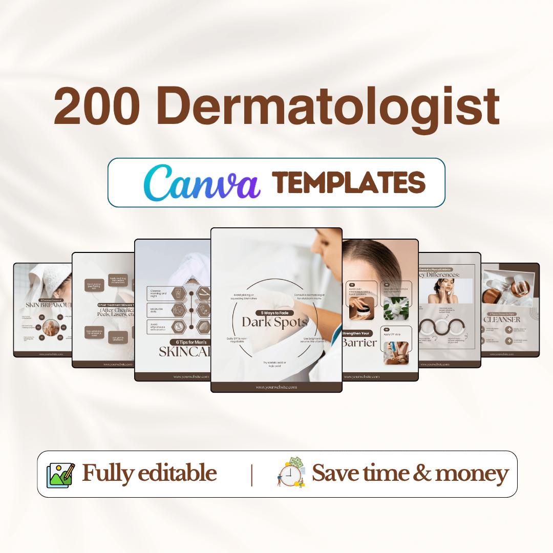 200 Dermatologist Canva Templates