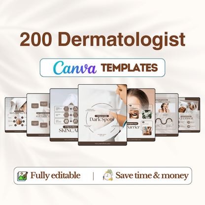 200 Dermatologist Canva Templates