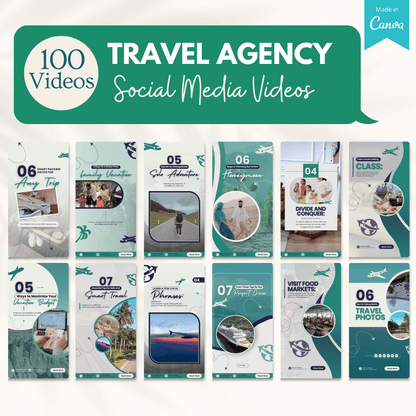 100 Travel Agency Video Templates