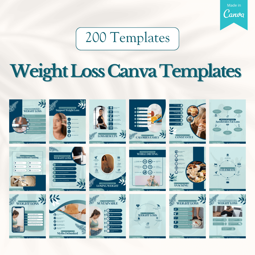 Fitness, Nutrition & Health Bundle - Social Media Templates