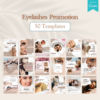 200 Eyelashes Posts - Social Media Templates