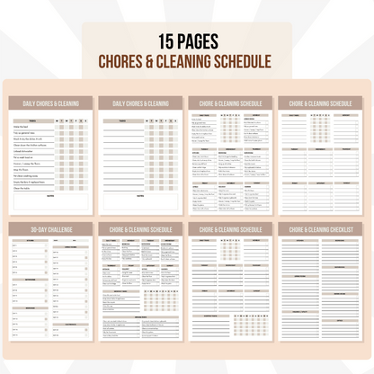 Essential Cleaning Planner Bundle