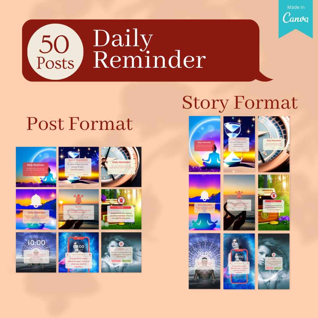 Spirituality & Manifestation Canva Templates