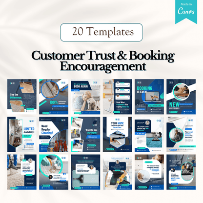 100 Carpet Cleaning Services Canva Templates