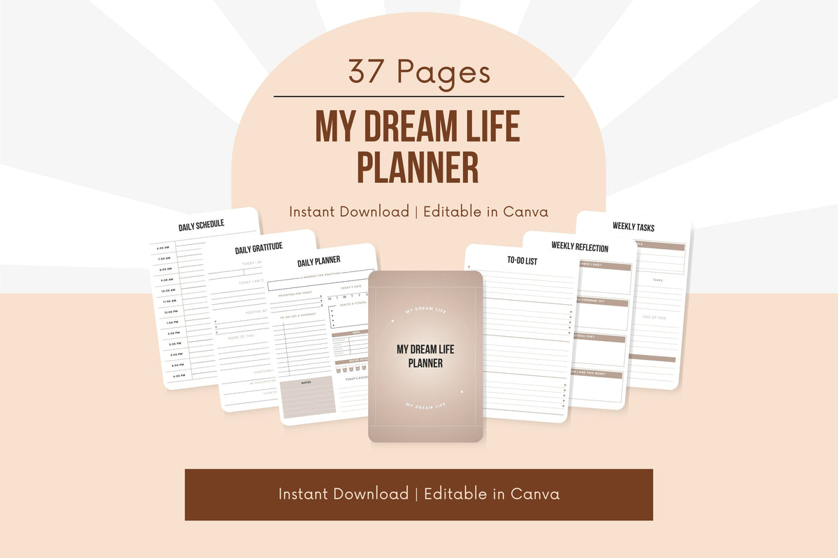 My Dream Life Planner - 37 Pages
