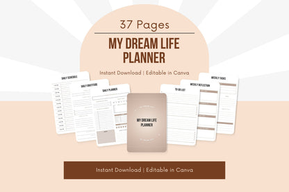 My Dream Life Planner - 37 Pages