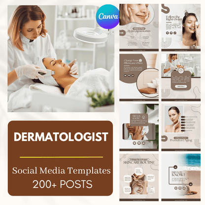 200 Dermatologist Canva Templates