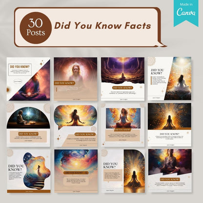 200 Energetic Synergy: The Spiritual Alchemy Posts- Social Media Templates