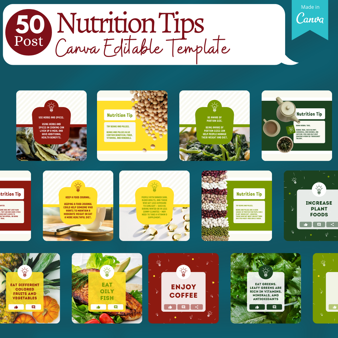 300 Nutrition (volume 2) -Social Media Templates