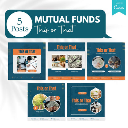 50 Mutual Funds Canva Templates