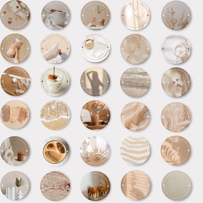 Beige Aesthetic Highlights - 108 Instagram Highlight Covers