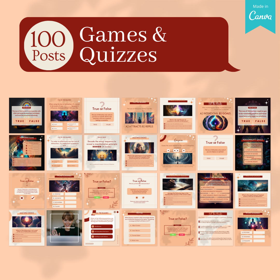 Spirituality & Manifestation Canva Templates