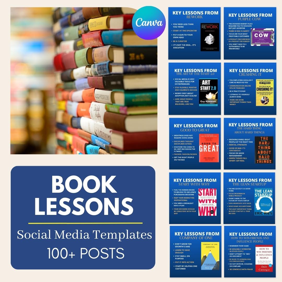 Books Key Lessons - Social Media Templates