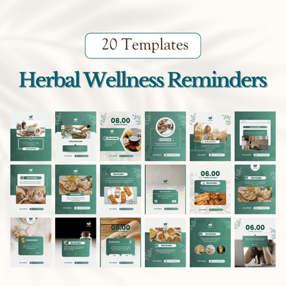 300 Herbal Medicine Posts - Social Media Templates
