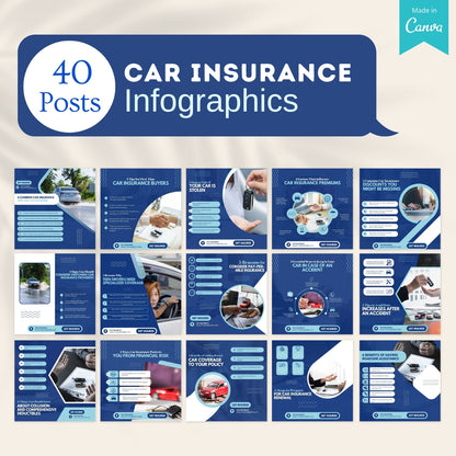 220 Car Insurance Canva Templates