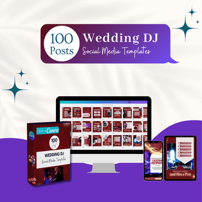 100 Wedding DJ Canva Templates