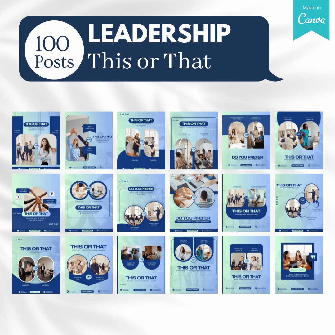 1000+ Leadership Bundle - Social Media Templates