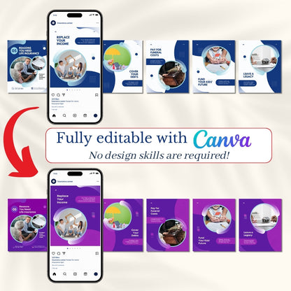 Insurance Agent Carousels Bundle - 30 Done-For-You Topics