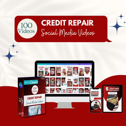 100 Credit Repair Video Templates