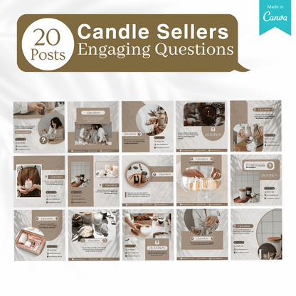 230 Candle Posts - Social Media Templates