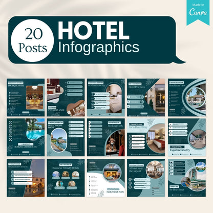 200 Hotel Canva Templates