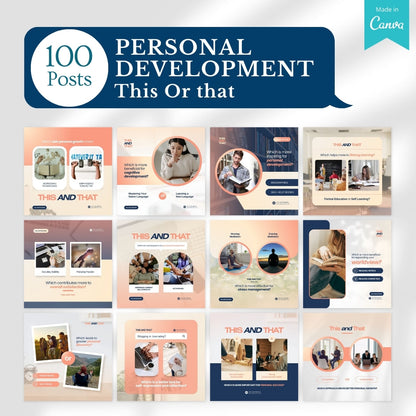 Personal Development Bundle -Social Media Templates