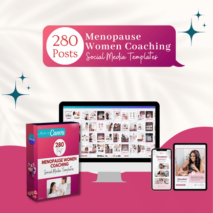 Menopause Women Coaching Canva Templates